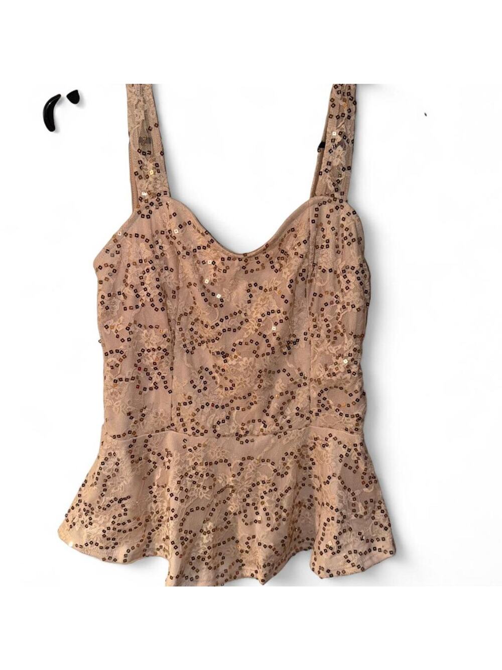 charlotte russe sequin tank top